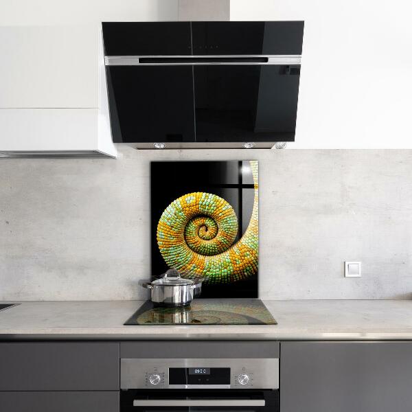 Cooker splashback Chameleon tail nature