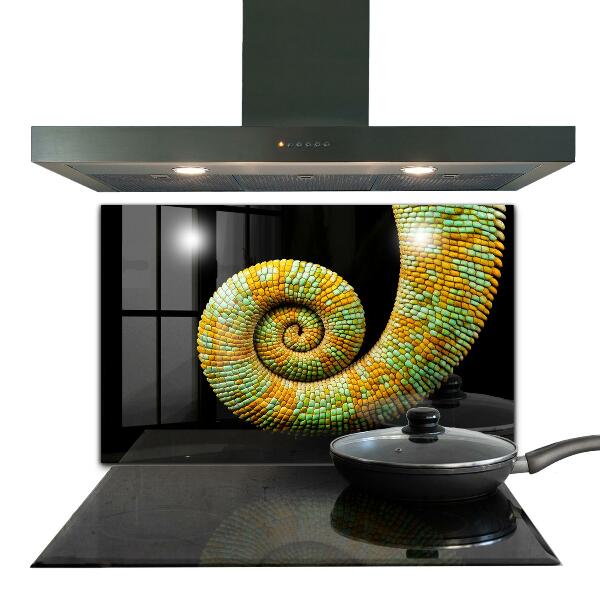 Cooker splashback Chameleon tail nature