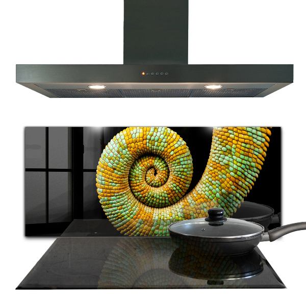 Cooker splashback Chameleon tail nature