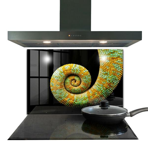 Cooker splashback Chameleon tail nature