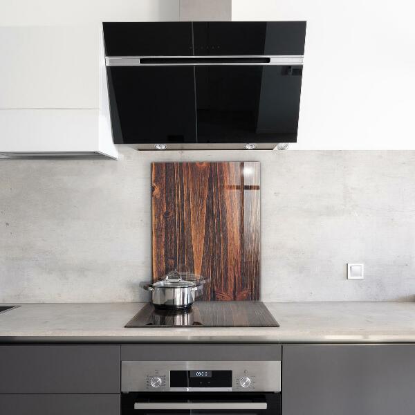 Glass splashback Natural wood texture