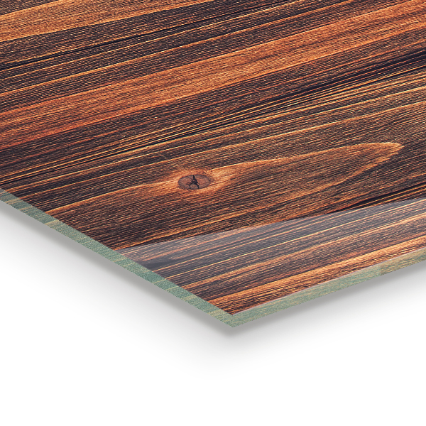 Glass splashback Natural wood texture