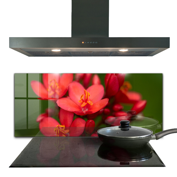 Kitchen wall panels Blooming flower buds