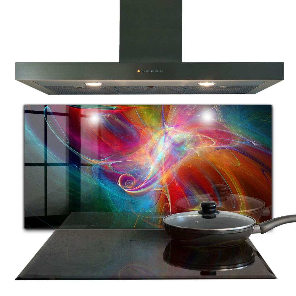 Cooker splashback Abstract vibrating energy