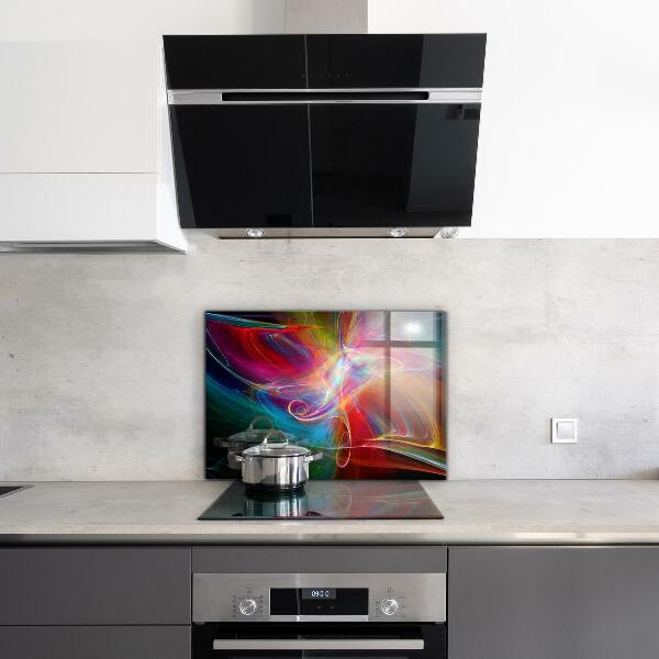 Cooker splashback Abstract vibrating energy