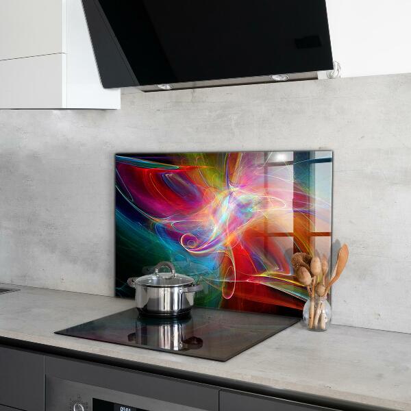 Cooker splashback Abstract vibrating energy
