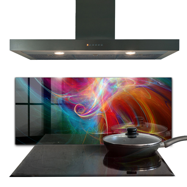 Cooker splashback Abstract vibrating energy