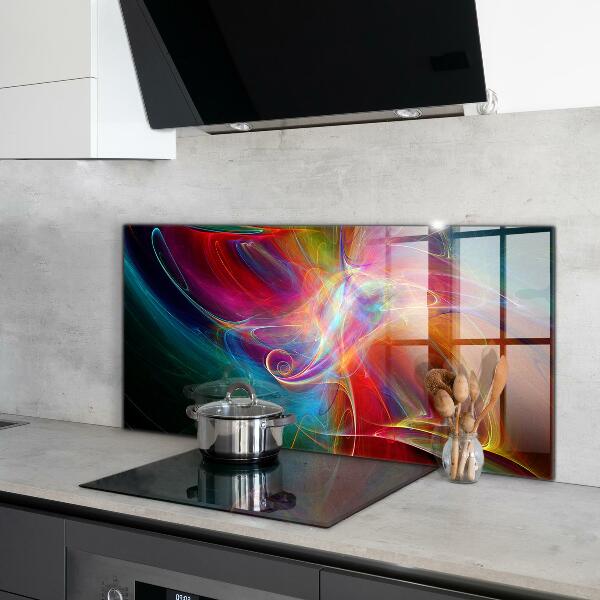 Cooker splashback Abstract vibrating energy