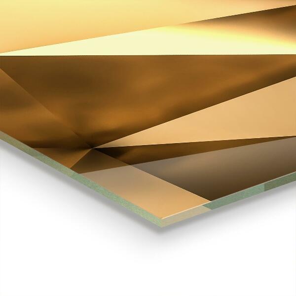 Glass splashback Metallic geometric texture