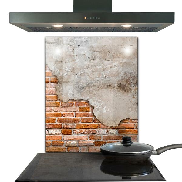 Kitchen splashback Stone brick wall
