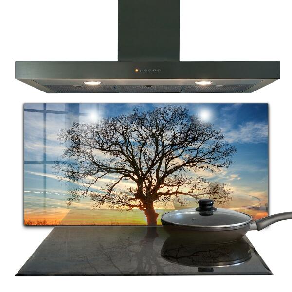 Cooker splashback Landscape meadow in the morning