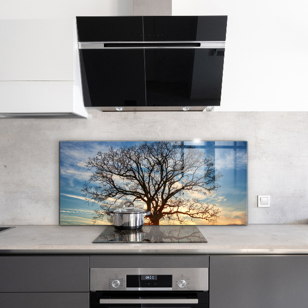 Cooker splashback Landscape meadow in the morning