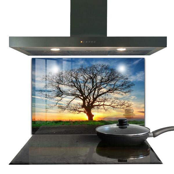 Cooker splashback Landscape meadow in the morning