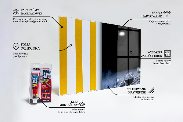 Kitchen splashback A drop of dew in the morning