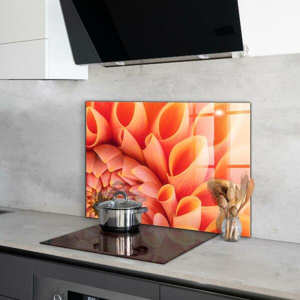 Kitchen wall panels Orange flower