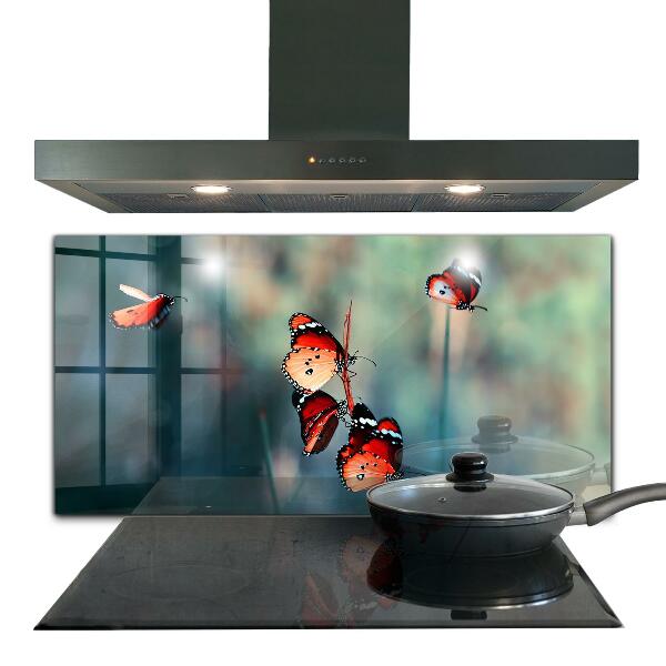 Cooker splashback Delicate butterfly in the wind