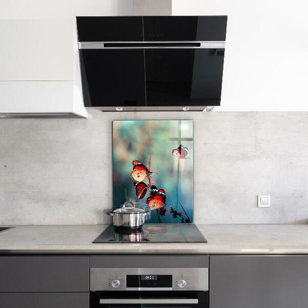 Cooker splashback Delicate butterfly in the wind