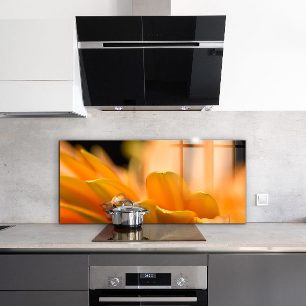 Kitchen wall panels Gerber flower