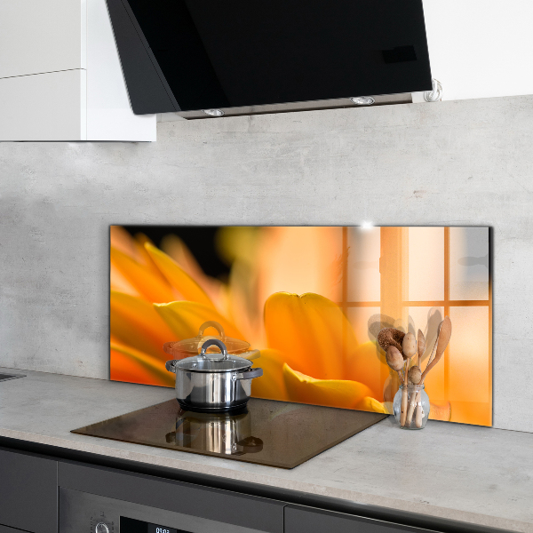 Kitchen wall panels Gerber flower