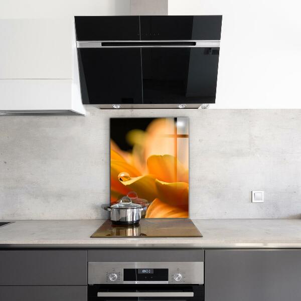 Kitchen wall panels Gerber flower