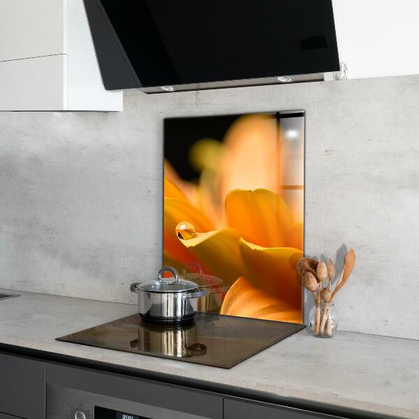 Kitchen wall panels Gerber flower