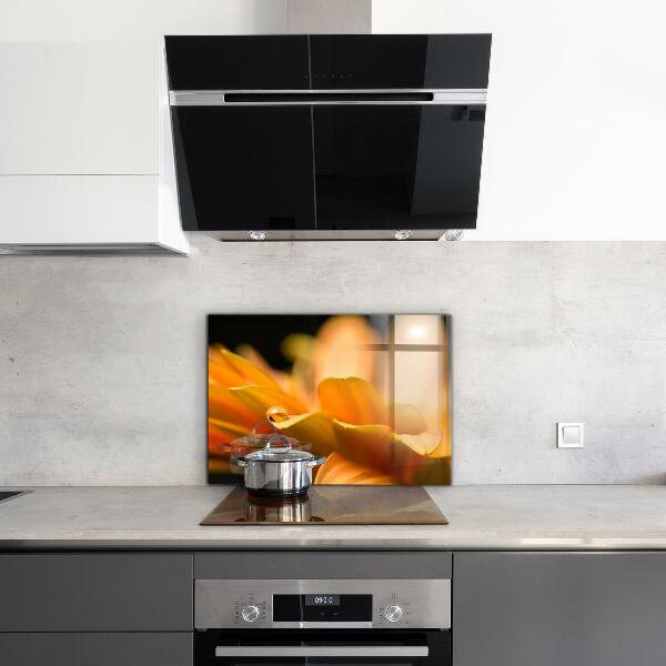 Kitchen wall panels Gerber flower