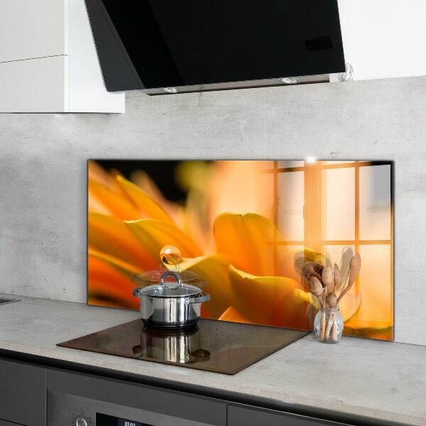 Kitchen wall panels Gerber flower