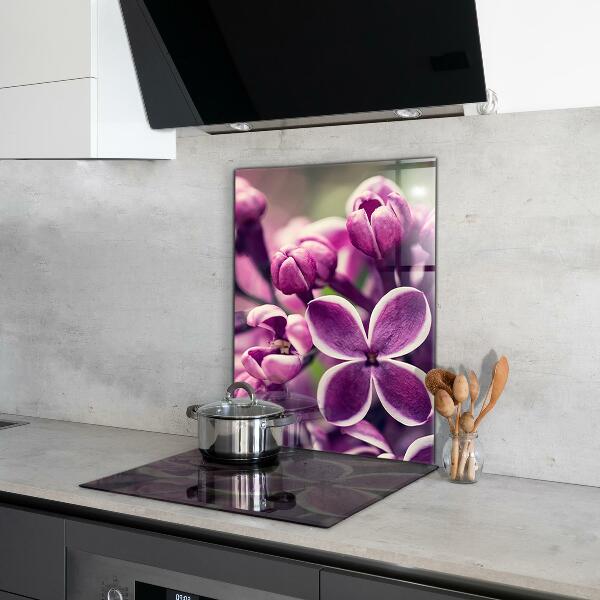 Kitchen wall panels Pink lilies natural beauty