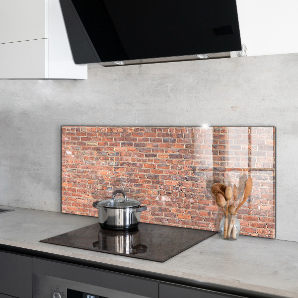 Kitchen splashback Brick wall texture
