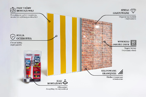 Kitchen splashback Brick wall texture