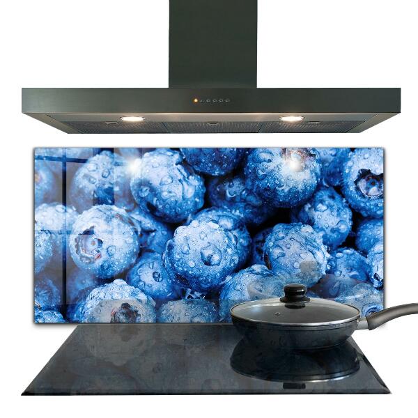 Kitchen splashback Ripe blueberries berries