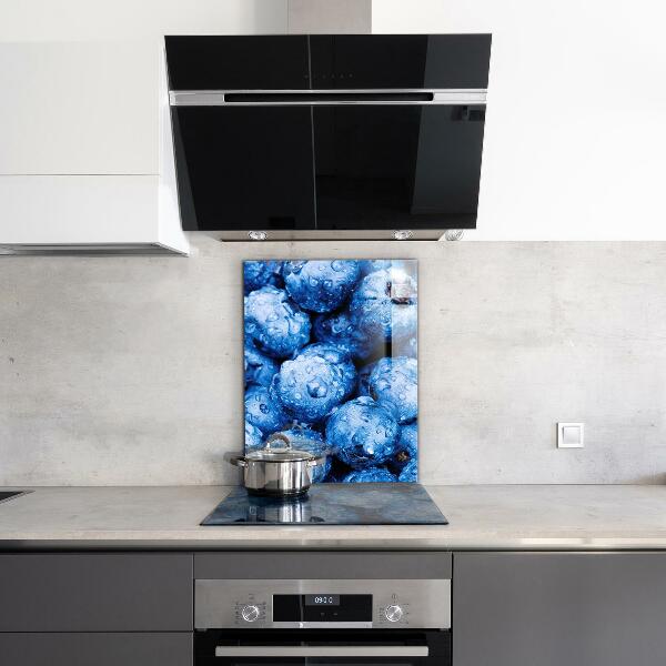 Kitchen splashback Ripe blueberries berries