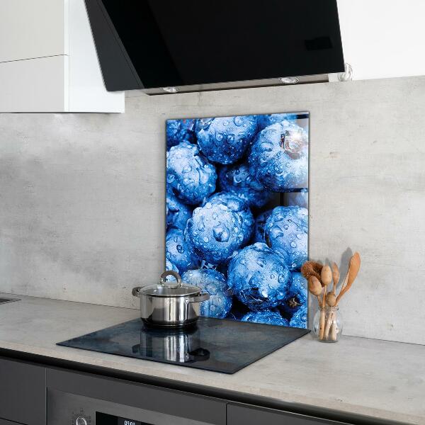 Kitchen splashback Ripe blueberries berries