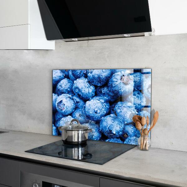 Kitchen splashback Ripe blueberries berries