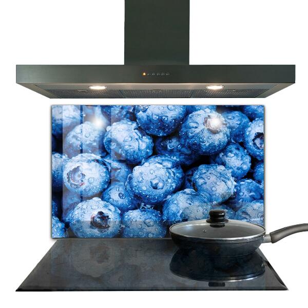 Kitchen splashback Ripe blueberries berries