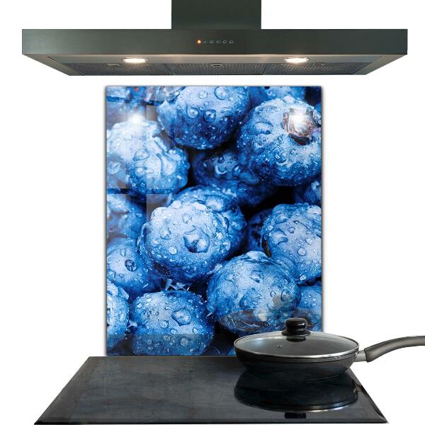 Kitchen splashback Ripe blueberries berries