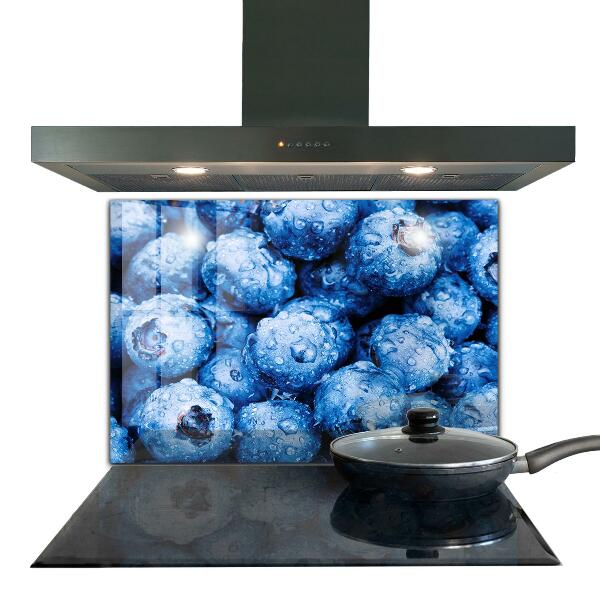 Kitchen splashback Ripe blueberries berries