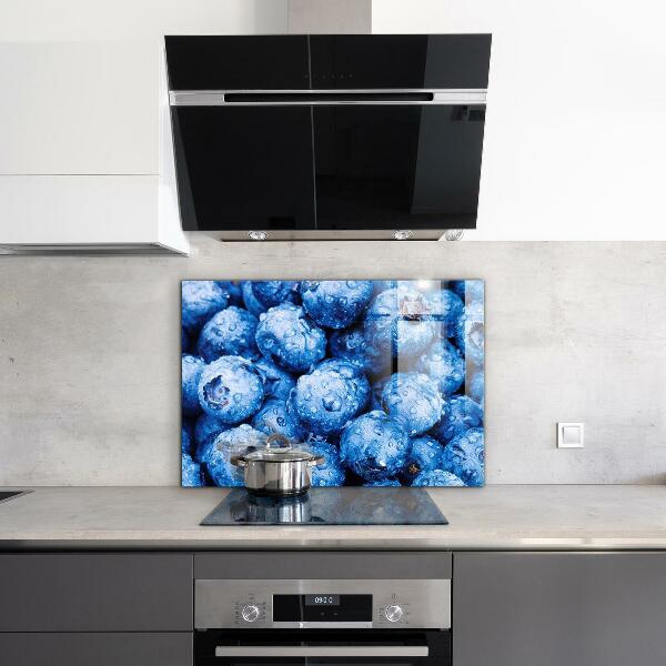 Kitchen splashback Ripe blueberries berries