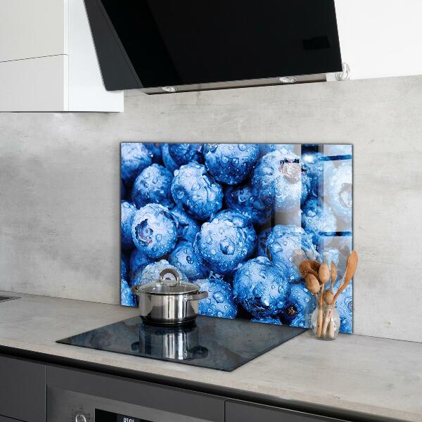 Kitchen splashback Ripe blueberries berries
