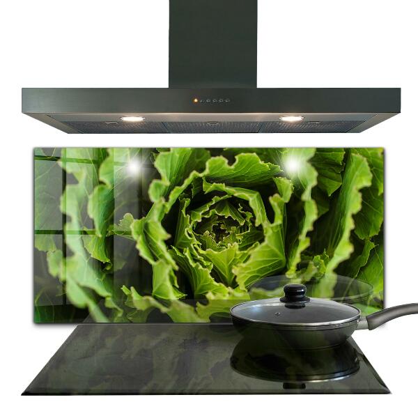 Kitchen splashback Cabbage flower leaves