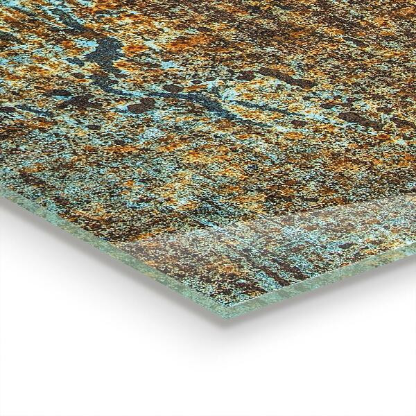 Kitchen splashback Old metal texture