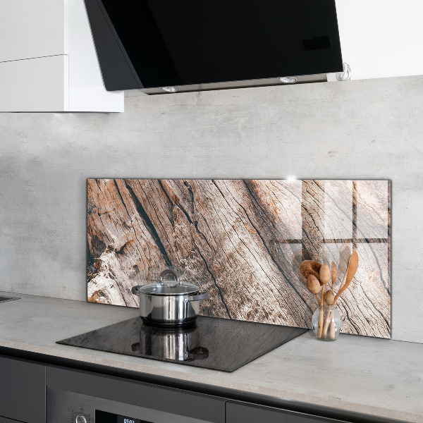 Kitchen splashback Tree bark trunk texture