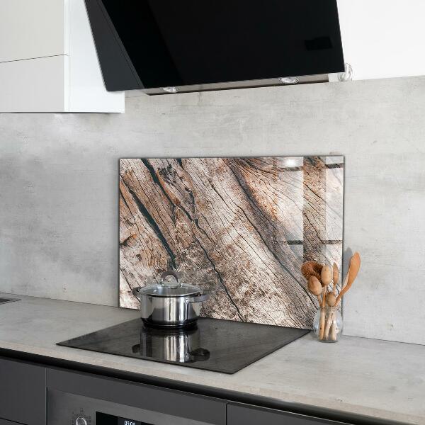 Kitchen splashback Tree bark trunk texture