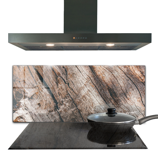 Kitchen splashback Tree bark trunk texture