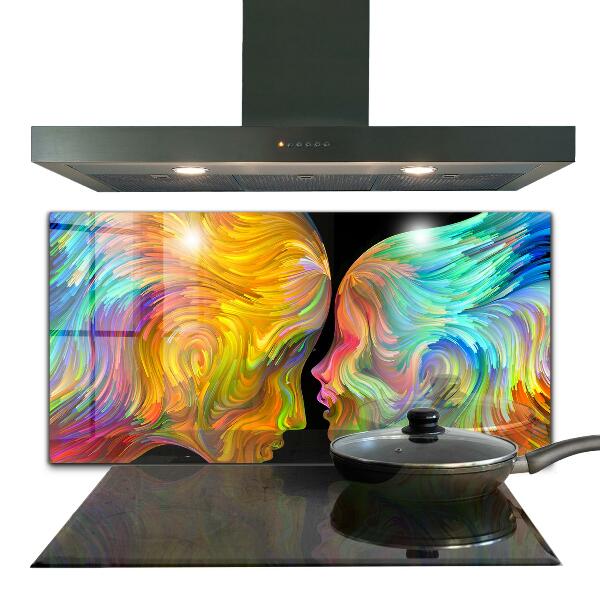 Kitchen splashback Artistic couple portrait