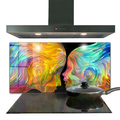 Kitchen splashback Artistic couple portrait