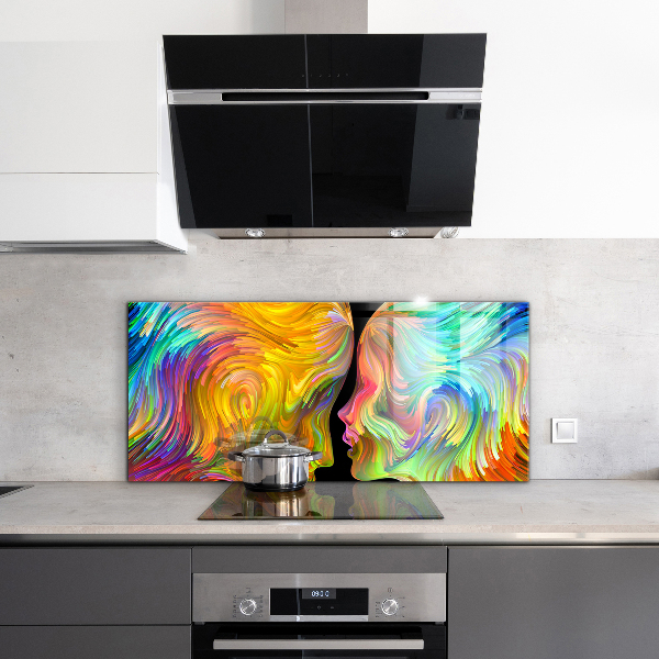 Kitchen splashback Artistic couple portrait
