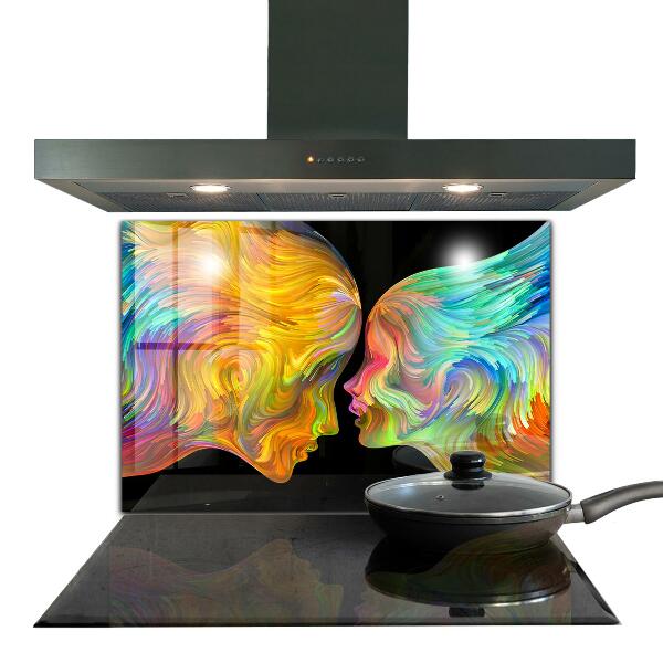 Kitchen splashback Artistic couple portrait
