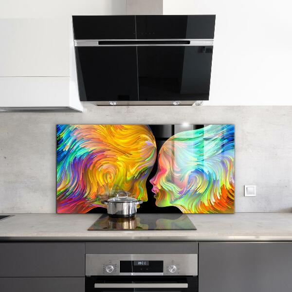 Kitchen splashback Artistic couple portrait