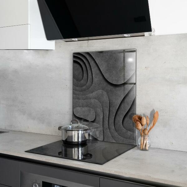 Kitchen splashback Gray texture abstraction